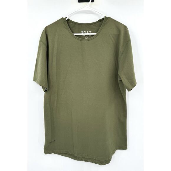 Bylt Other - BYLT Drop Cut Shirt Men’s Large Green Short Sleeve Stretch Tee T-shirt Fitted